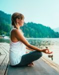 Woman Meditating Portrait L