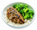 Chicken Rice And Broccoli Plate