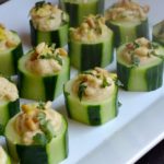 Cucumber Hummus Cups