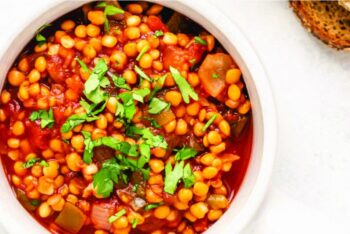 Lentil Salsa with Toast